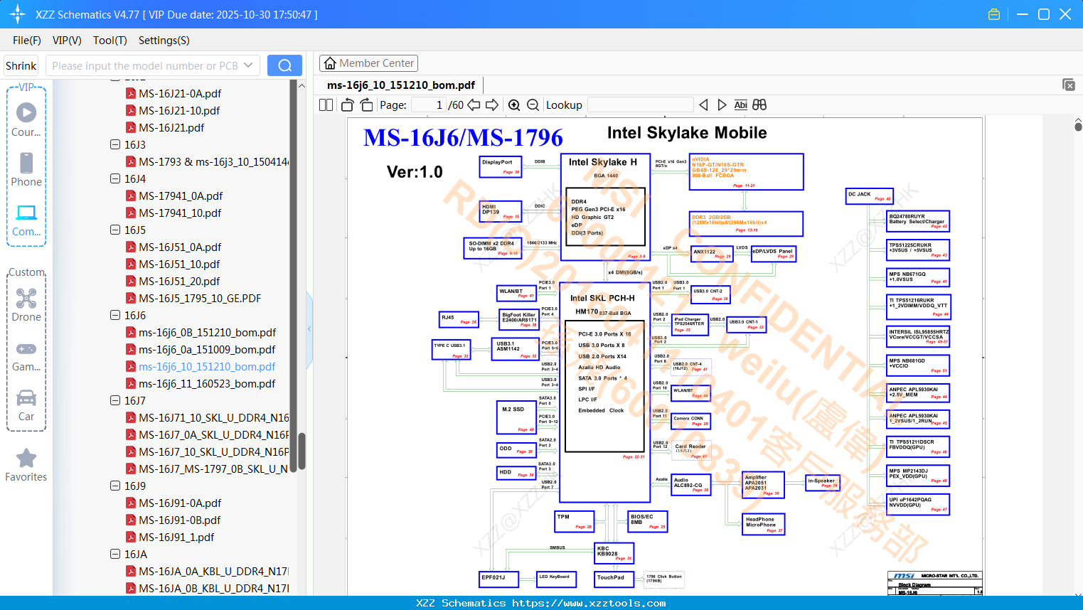 Laptop MSI Ms-16j6_10_151210_bom